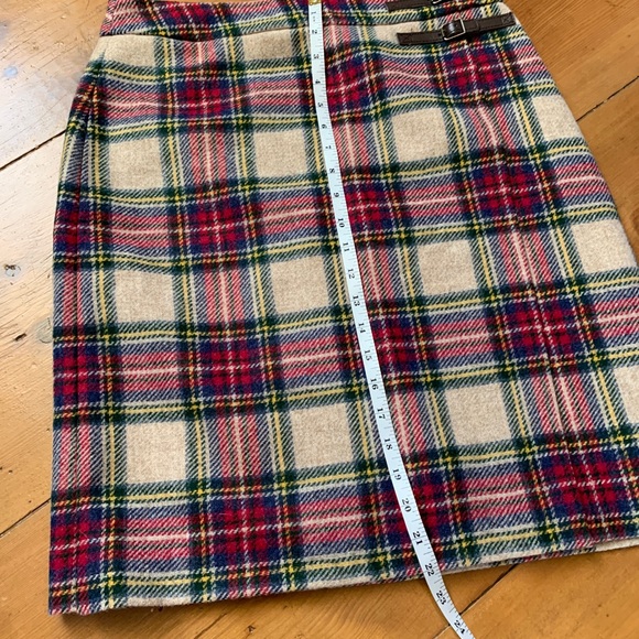 Boden Wool Plaid Skirt - Size 8 - Picture 8 of 10